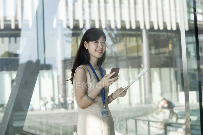 Working woman in office — Stock Photo