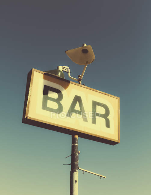 Faded BAR sign — Stock Photo