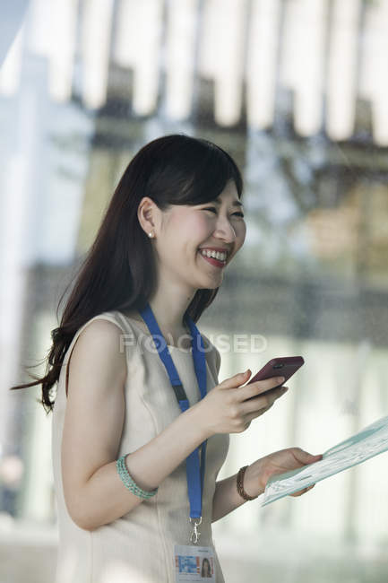 Working woman in office — Stock Photo
