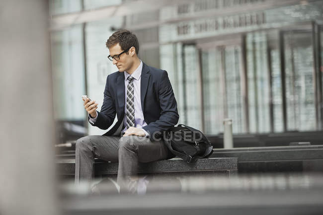 Businessman in a work suit — Stock Photo