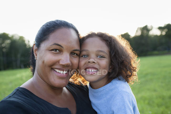 Adult woman and a child — Stock Photo