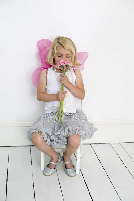 Young girl posing for a picture — Stock Photo