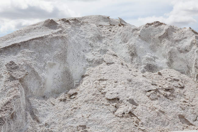 Pile of salt used for road — Stock Photo