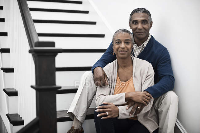 Matura coppia afro-americana — Foto stock