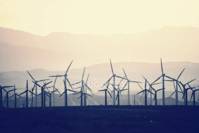 Wind power turbines — Stock Photo