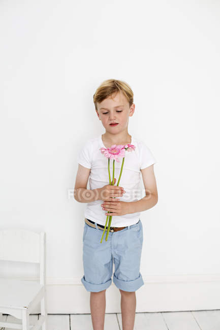 Young boy posing for a picture — Stock Photo
