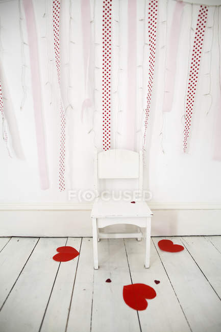 Empty chair in studio — Stock Photo