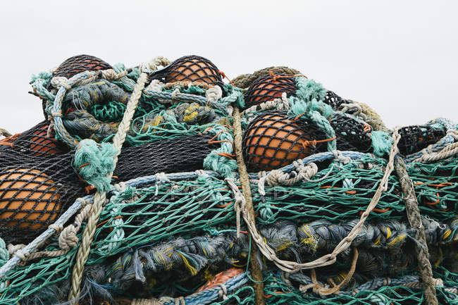 Kommerzielle Fischernetze — Stockfoto
