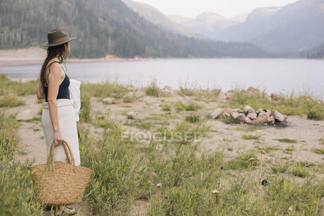 Woman wrapped in towel — Stock Photo