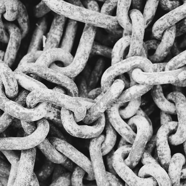 Industrial chains in heap. — Stock Photo