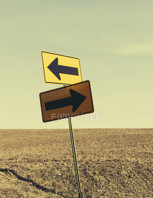 Directional arrows signs — Stock Photo