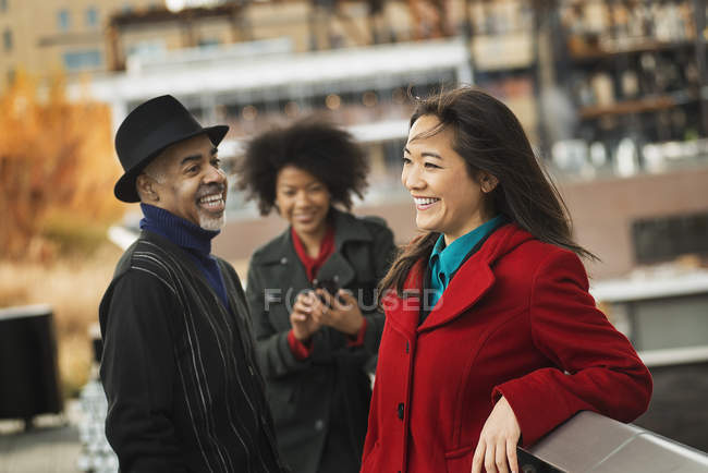 Group of people on the go — Stock Photo