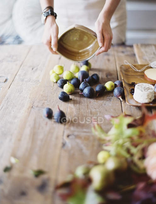 From farm to plate - figs — Stock Photo