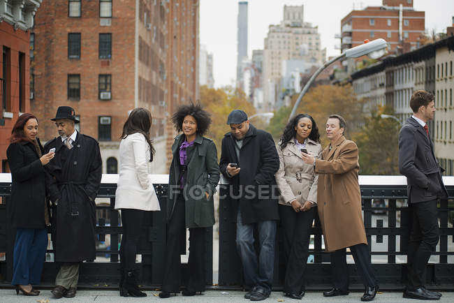 Group of people on the go — Stock Photo