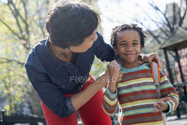 Mother and son together — Stock Photo