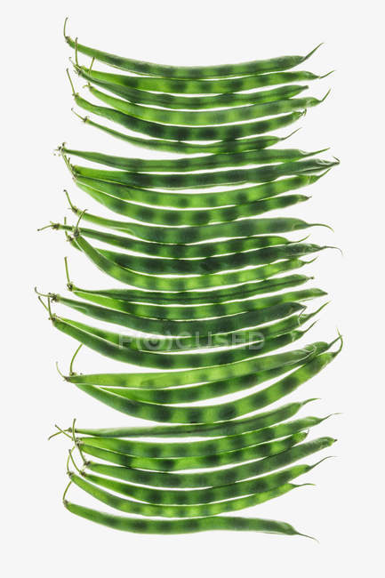 Organic green string beans — Stock Photo