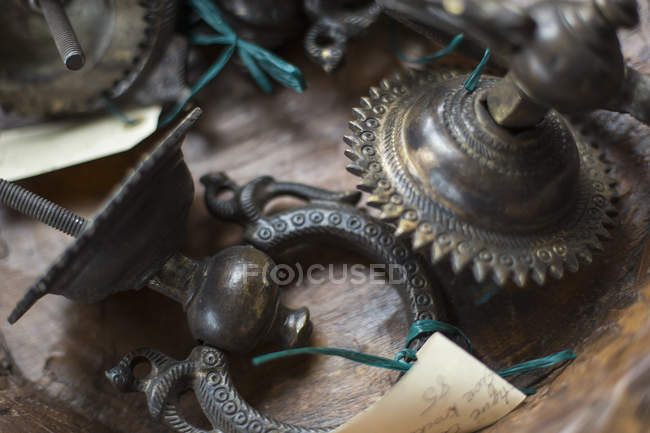 Antique store with a display — Stock Photo