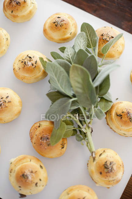 Organic dinner bread rolls — Stock Photo