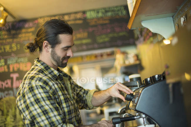 Man Making Coffee Stock Photo Man Making Coffee Stock Photo