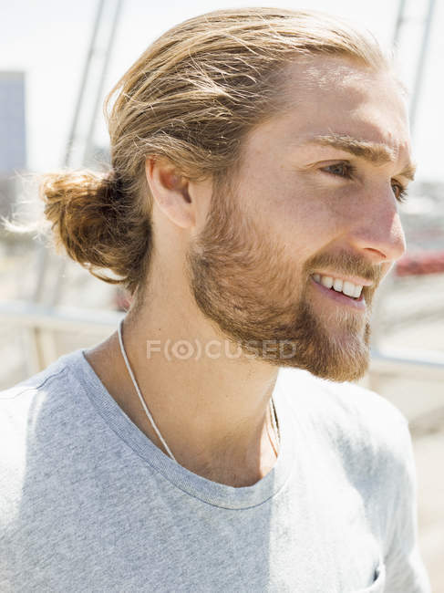 Young man with beard — Stock Photo
