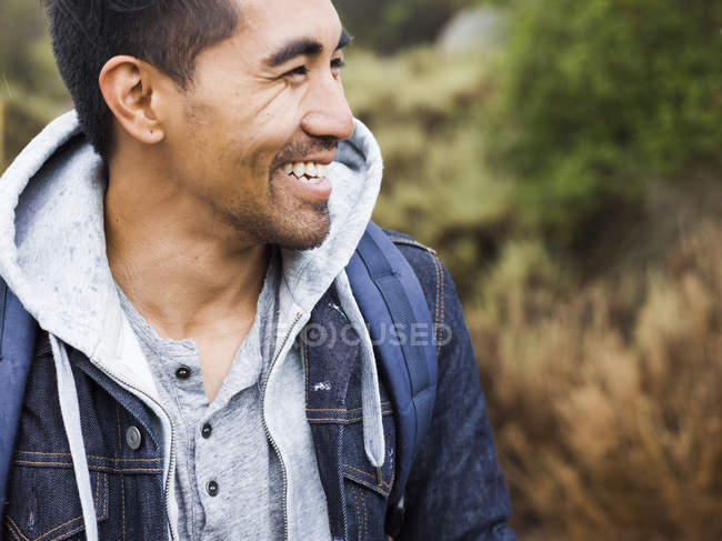Young man smiling — Stock Photo