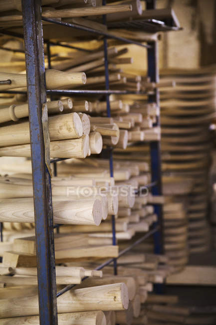 Wooden furniture pieces — Stock Photo