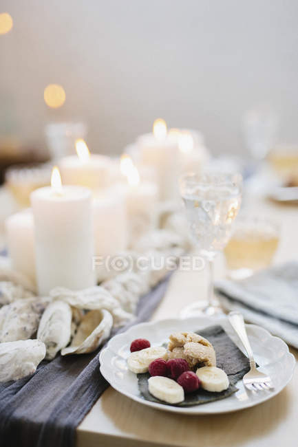 Table for celebration meal — Stock Photo