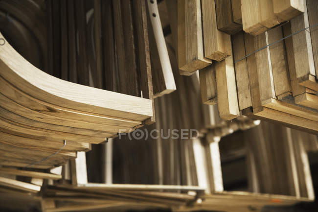 Wooden furniture pieces — Stock Photo