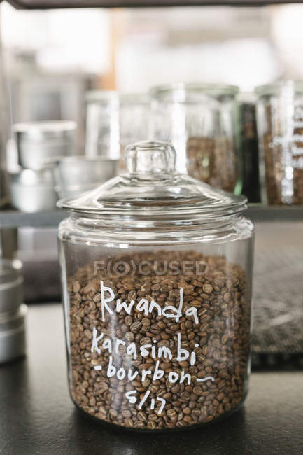 Grãos de café ruandeses — Fotografia de Stock