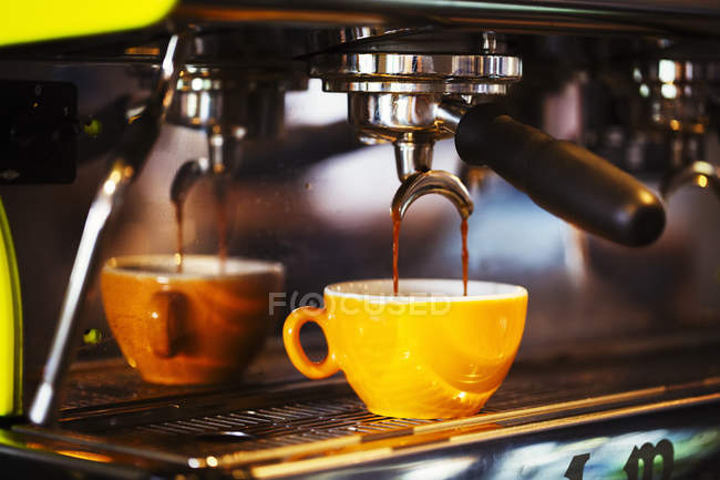 Espresso machine in restaurant — Stock Photo
