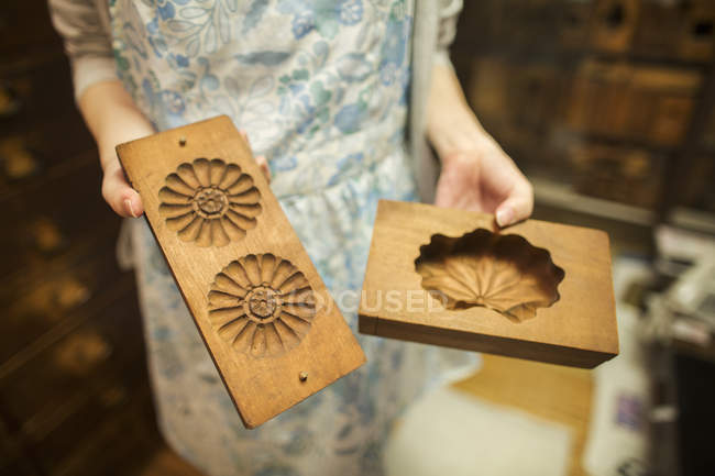 Small artisan producer of wagashi — Stock Photo