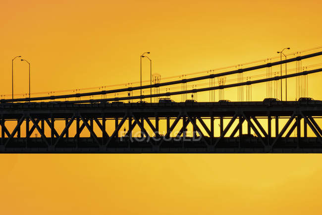 Vista del Puente de la Bahía - foto de stock