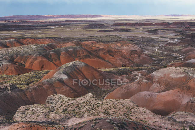 Formaciones rocosas del desierto pintadas - foto de stock