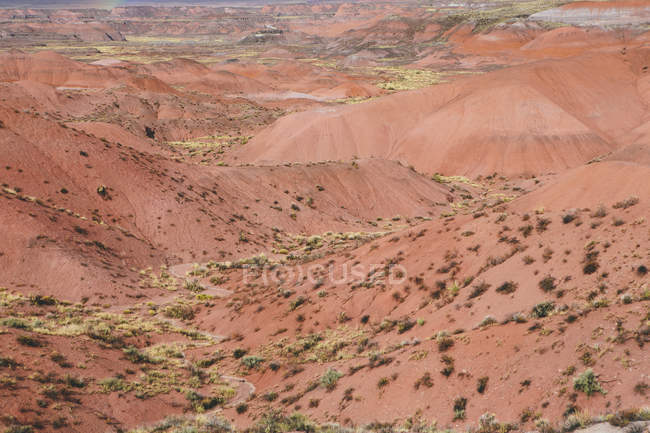 Пофарбовані пустелі скельних утворень — стокове фото