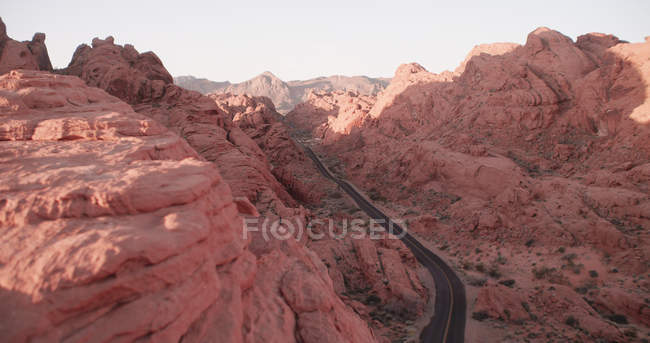 Rosso paesaggio roccioso — Foto stock