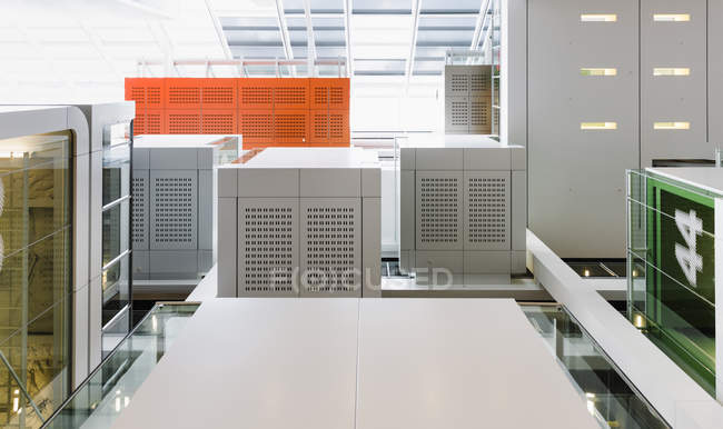 Room with glass walls — Stock Photo