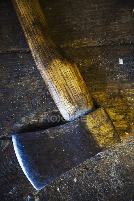 Close up of hand axe — Stock Photo