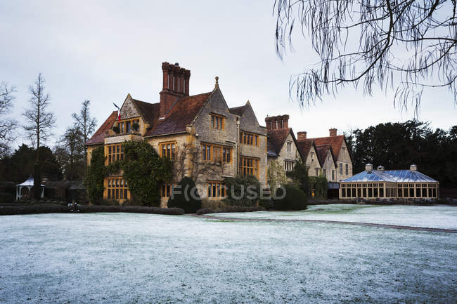 Vista esterna dell'Oxfordshire in inverno . — Foto stock