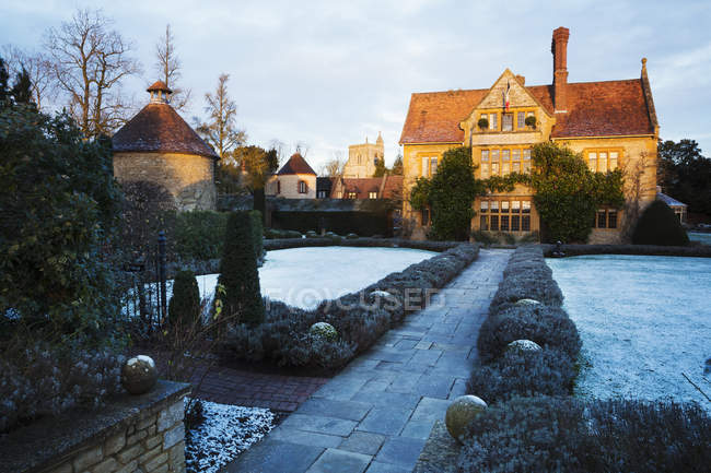 Vista esterna dell'Oxfordshire in inverno . — Foto stock