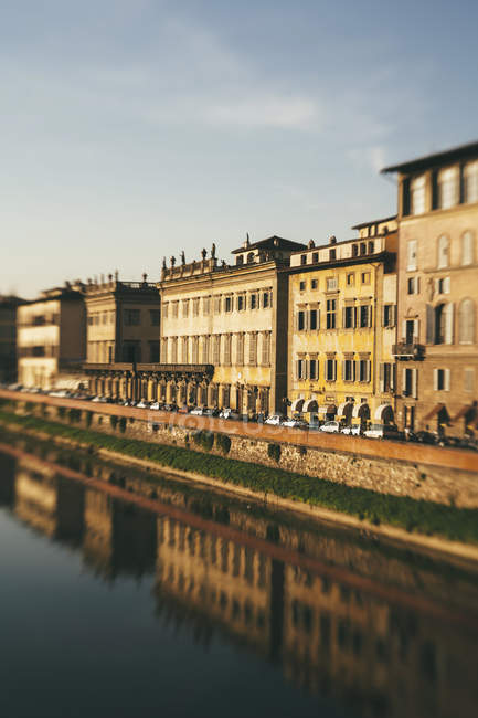 Rivière Arno, Florence — Photo de stock