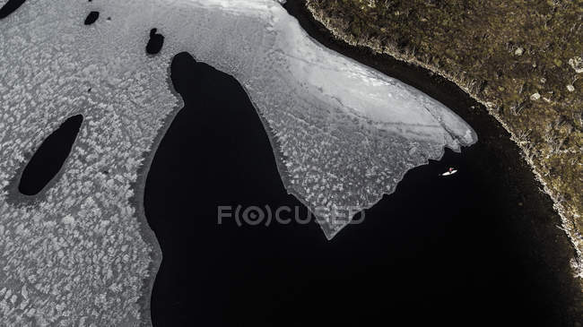 Ice floe in Lofoten Islands — Stock Photo