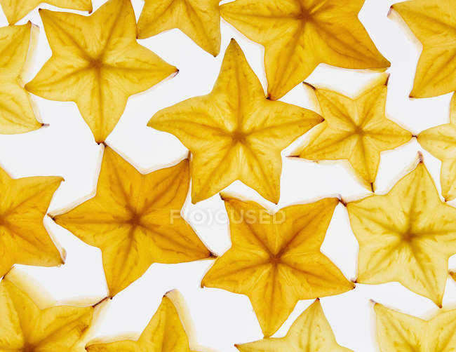 Natural starfruit pattern — Stock Photo