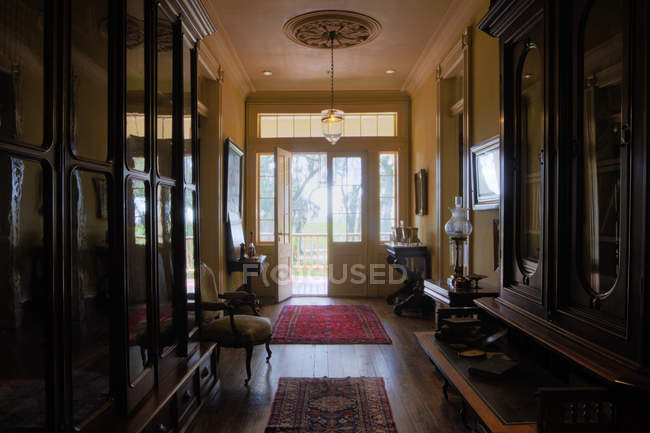 Ingresso foyer di palazzo storico d'epoca, New Orleans, Louisiana, USA — Foto stock