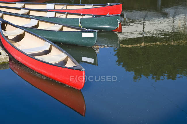 Leisure kayak boats on river Thames, London, England, UK — Stock Photo