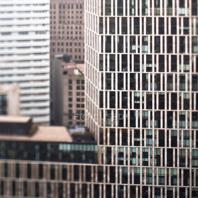 Skyscrapers detail in downtown of New York, USA — Stock Photo