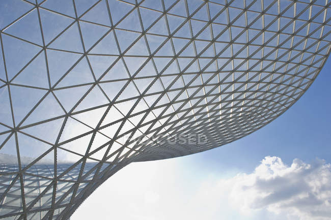 Dettaglio architettonico astratto dell'edificio, Shanghai Expo, Shanghai, Cina — Foto stock