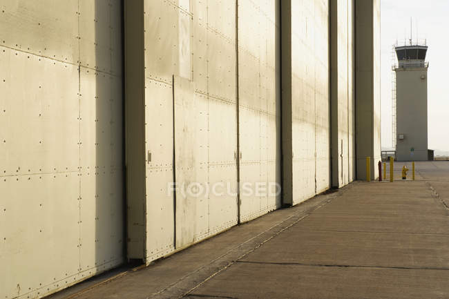 Aircraft hanger wall all'aeroporto di Phoenix, Arizona, USA — Foto stock