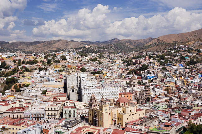 Città di Guanajuato da Pipila Overlook at crepuscolo, Messico — Foto stock