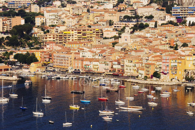 Seaside town of Villefranche-sur-Mer in Southern France, Europe — Stock Photo