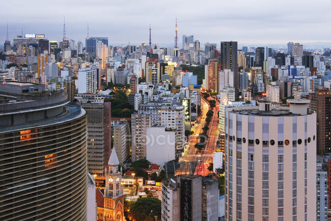 Будинки міста Сан-Паулу (Бразилія) — стокове фото